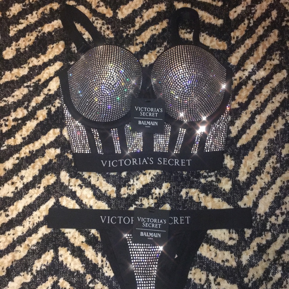 Balmain X Victoria Secret Bling Bra